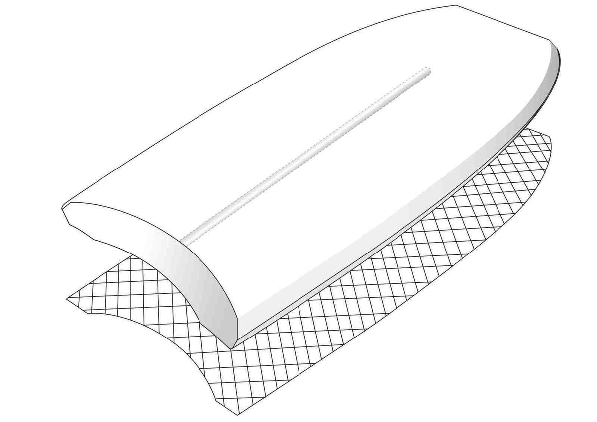 VS BODYBOARDS Winston McCall X4 Mini Quad Concave Polypro Core