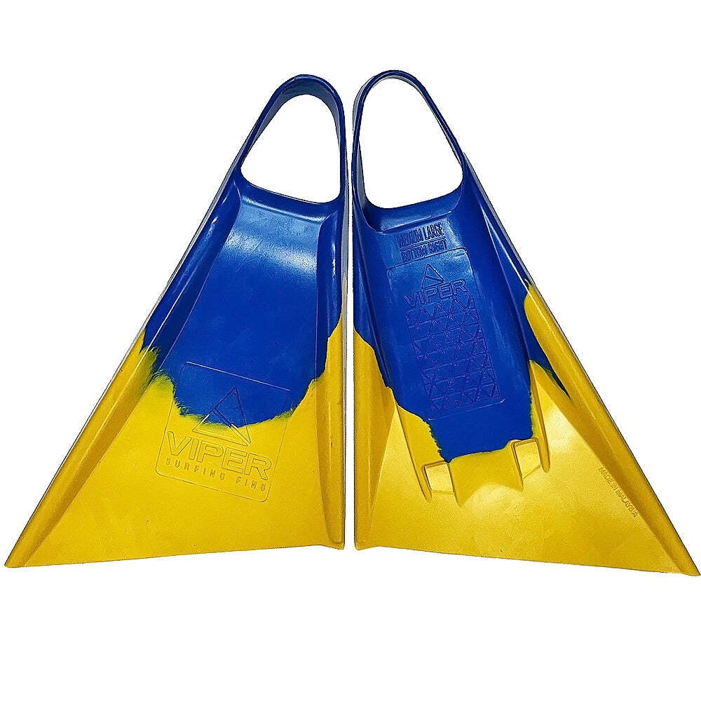 Viper Delta Icon Bodyboard Fins - Royal Blue// Yellow