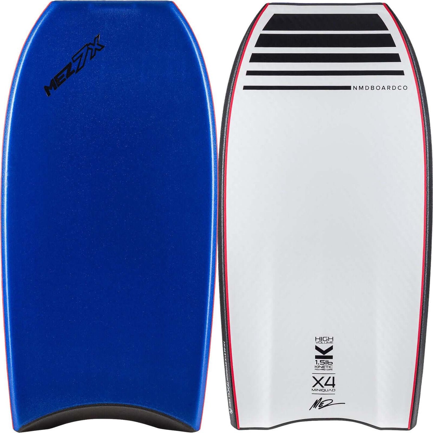 NMD BODYBOARDS Mez 7X X4 Mini Quad Concave HV K15 Polypro Core