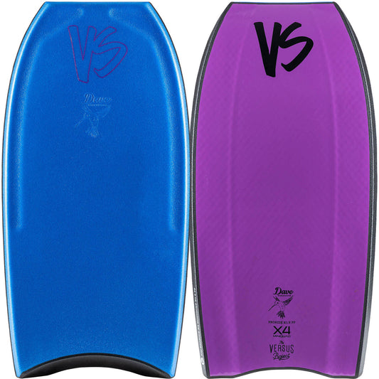VS BODYBOARDS Dave Winchester Pro Ride X4 Mini Quad Concave Polypro Core Bodyboard